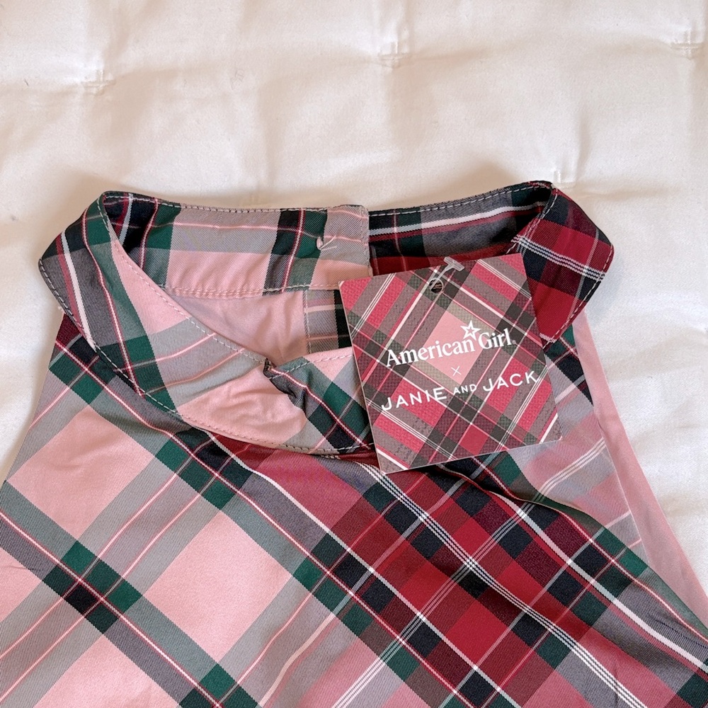 American Girl x Janie & Jack Holiday Plaid Dress